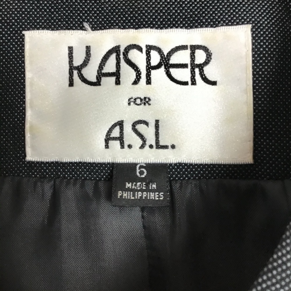 Kasper Women’s Long Suit Jacket Black 6 - Picture 6 of 7